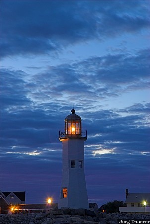 United States, Massachusetts, Scituate, artificial light, Atlantic ocean, beacon, coast, USA, Vereinigte Staten, MA