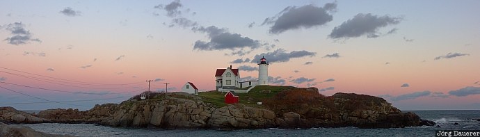 USA, Maine, York, evening light, sunset, sky, clouds, United States, Vereinigte Staten