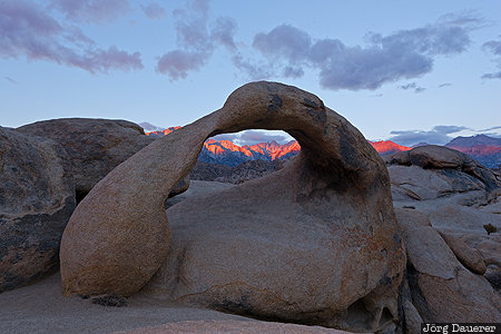 California, Lone Pine, United States, USA, Alabama Hills, arch, Mobius Arch, Vereinigte Staten, Kalifornien, CA