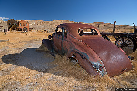 Bodie, Bridgeport, California, United States, USA, blue sky, bodie State Historic Park