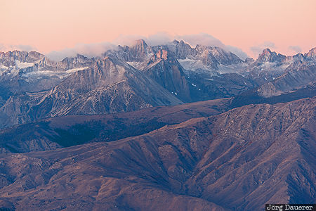 Bishop, California, Poleta, United States, USA, clouds, morning light, Vereinigte Staten, Kalifornien, CA