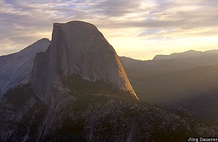 Half Dome, morning, Glacier Point, yosemite, Yosemite national park, california, United States, USA, Vereinigte Staten, Kalifornien, CA