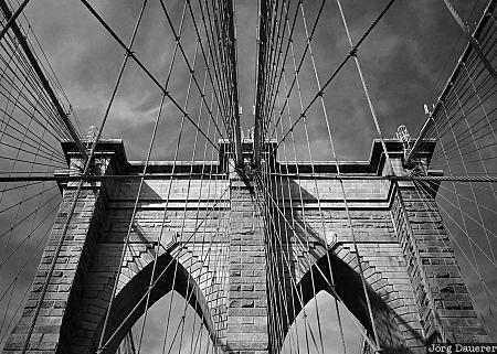 Brooklyn Bridge, New York, Manhattan, Bridge, East River