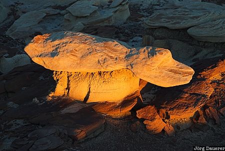 USA, New Mexico, Bisti Wilderness, evening light, clouds, sky, blue sky, United States, Vereinigte Staten, Neu Mexiko, NM