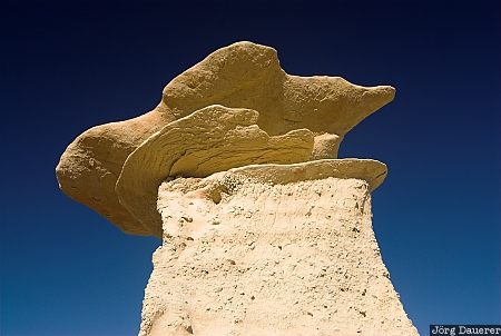 USA, New Mexico, Bisti Wilderness, clouds, sky, blue sky, eroded clay, United States, Vereinigte Staten, Neu Mexiko, NM