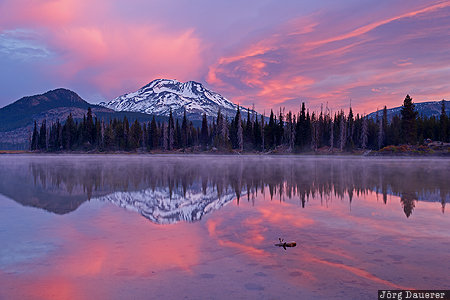 Bend, Sparks Lake, Oregon, United States, USA, cascades, central Cascade Range, Deschutes National Forest, Vereinigte Staten, OR