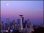 Moon over Seattle