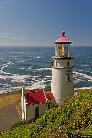Florence, Oregon, beach, coast, Heceta Head, Heceta Head Lighthouse, lighhouse, United States, USA, Vereinigte Staten, OR