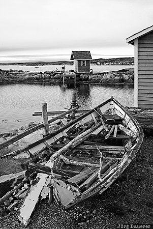 CAN, Canada, Fogo Island, Atlantic Ocean, beach, boat, coast, Newfoundland and Labrador, Joe Batt's Arm, Kanada