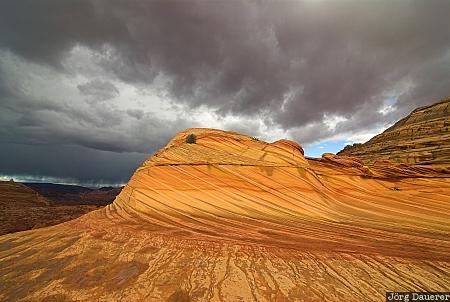 second wave, coyote buttes, low clouds, storm, thunderstorm, Arizona, United States, USA, Vereinigte Staten, AZ