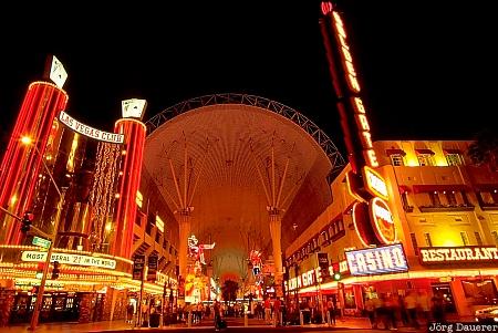 Fremont Street Experience, night, Las Vegas, Nevada, United States, NV, USA, Vereinigte Staten