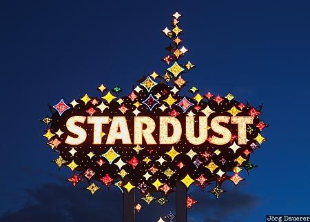 Stardust, Stardust casino and hotel, Las Vegas, Nevada, neon sign architecture, United States, NV, USA, Vereinigte Staten