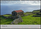 Calendar Azoren February: Corvo and Flores in the background