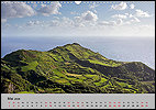 Calendar Azoren May: West coast of Flores