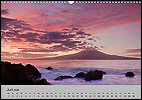 Calendar Azoren June: Pico seen from Fajal