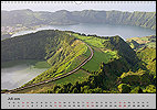 Calendar Azoren July: Sete Cidades, S&atilde;o Miguel