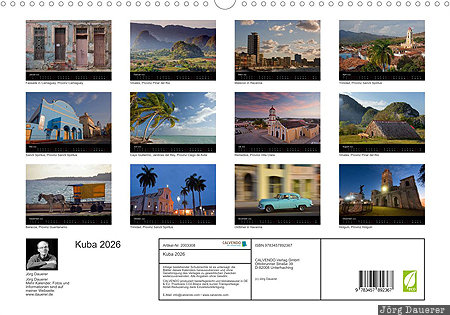Calendar Cuba, Index Page, cuba, Kuba, calendar, German