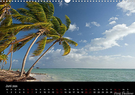 Cayo Guillermo, Jardines del Rey, province Ciego de Avila, cuba, Kuba, calendar, June, Ciego de Avila