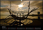 Calendar Iceland July: Sun Voyager