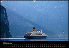 Calendar Norway October: Geirangerfjord