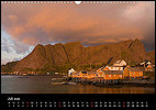 Calendar Norway July: Sakrisoy