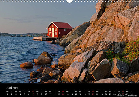 Bockholmen, Tj&ouml;rn, V&auml;stra G&ouml;talands l&auml;n, South Sweden, calendar, June, Sweden