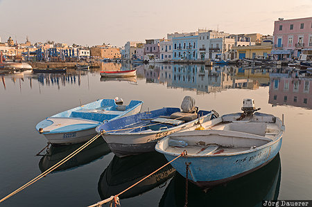 Vieux Port Gouvernorat Bizerta, Bizerta, Bizerte, boats, fishing boats, harbour, morning light, Tunisia