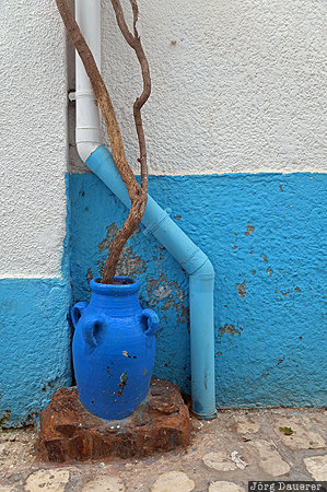 Gouvernorat Bizerta, alley, Bizerta, Bizerte, blue, Medina of Bizerte, pipe, Tunisia