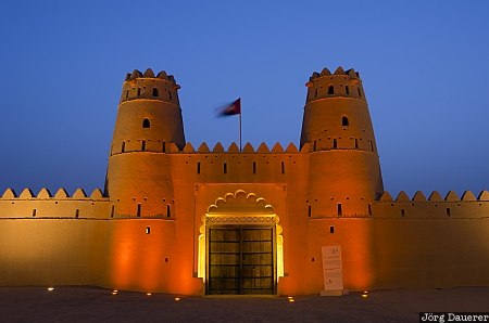 Al Jahili Fort ARE, United Arab Emirates, Abu Dhabi, Al Jahili, Al Jahili Fort, Al-Ain, blue hour
