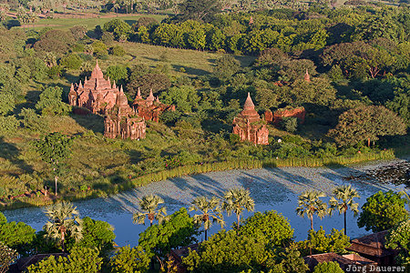 Mandalay-Region, MMR, Myanmar, Myene, Bagan, green, morning light, Burma