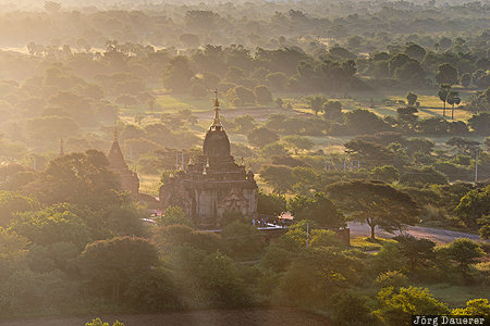 Mandalay, MMR, Myanmar, Myene, back-light, Bagan, fog, Mandalay-Region, Burma