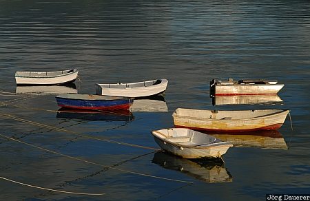Boats in Morning Light Akaroa, New Zealand, Akaroa Harbour, banks peninsula, beach, boats, Canterbury, Neuseeland
