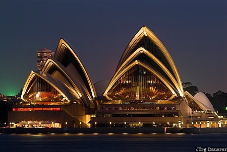 Sydney Opera House at night New South Wales, Australia, Sydney, blue hour, artificial light, opera house, NSW, Australien, Down Under