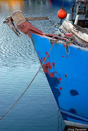 red, blue, boat, ship, harbour, harbor, tasman sea, Australia, Tasmania, Australien, Down Under, Tasmanien
