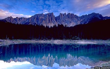 Dolomites, Italy, mountains, Lago di Carezza, Karersee, South Tyrol, Alto Adige, Italien, Italia