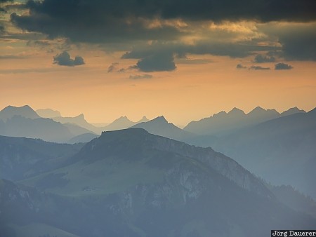 Switzerland, Bern, Hondrich, Hasli, alpine mountains, alps, clouds, Schweiz