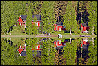 Red huts