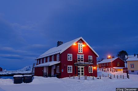 Kabelv&aring;g, NOR, Nordland, Norway, arctic circle, Austv&aring;g&oslash;y, blue hour, Norwegen, Norge
