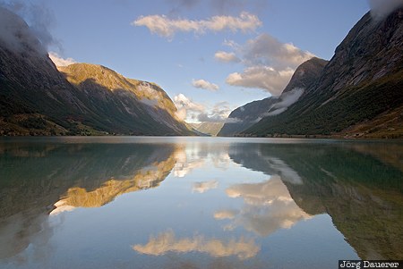 Jølstravatnet Byrkjelo, Klakegg, Norway, Sogn og Fjordane, clouds, fog, Jølstravatnet, Norwegen, Norge