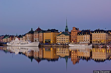 Skeppsholmen, Stockholm, SWE, Sweden, Tomteboda, blue hour, boats, Stockholms l&auml;n, Stockholms laen