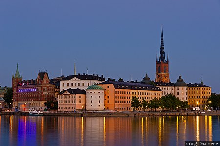 Riddarholmen Riddarholmen, Stockholm, Stockholm-Globen, SWE, Sweden, blue hour, church, Stockholms län, Stockholms laen