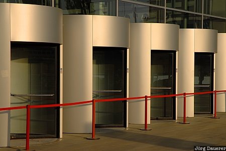 Messe München International Messe München International, Neue Messe München, Munich, Trade Fare Center, Entrance, red ribbon, München