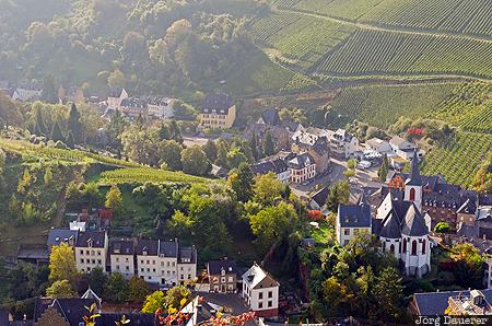 DEU, Germany, Rhineland-Palatinate, Traben-Trarbach, church, evening light, mosel, Deutschland, Rheinland-Pfalz