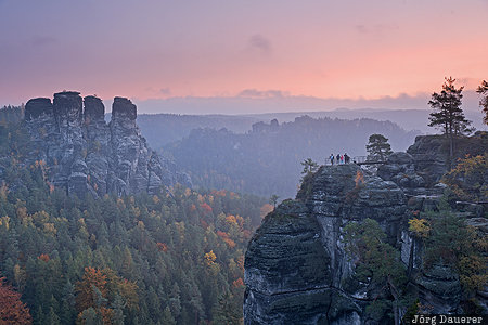 DEU, Germany, Oberrathen, Rathen, autumn, Bastei, Elbe Sandstone Mountains, Saxony, Deutschland, Sachsen