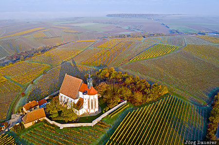 Volkach, Bavaria, DEU, Germany, autumn, chapel, church, Deutschland, Bayern