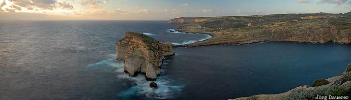 Azure Window Sunset Malta, San Lawrenz, azure window, beach, coast, Game of Thrones, evening light