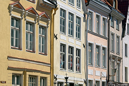 EST, Estonia, Harju, facade, Raekoja plats, Reval, Tallinn