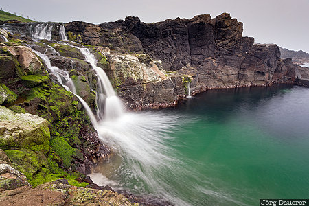 Dunseverick, GBR, Northern Ireland, United Kingdom, Dunseverick Falls, green, Irish sea, Gro&szlig;britannien, Vereinigtes K&ouml;nigreich, Grossbritannien, Vereinigtes Koenigreich
