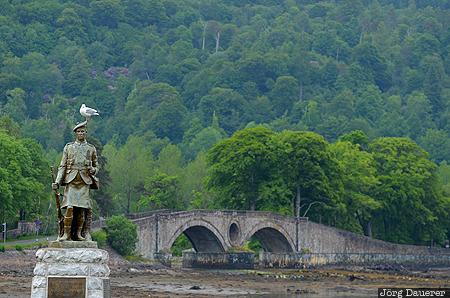 Inveraray GBR, Inveraray, Mid Argyll Ward, Scotland, United Kingdom, bridge, green, Großbritannien, Vereinigtes Königreich, Schottland, Grossbritannien, Vereinigtes Koenigreich