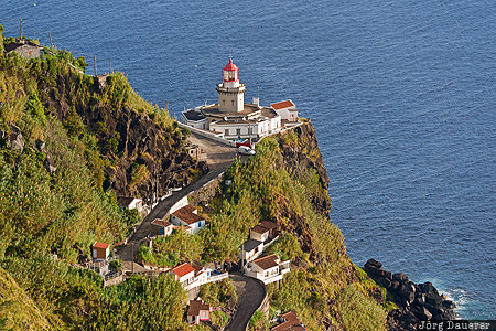 Farol da Ponta do Arnel Azores, Lomba da Fazenda, Portugal, PRT, Nordeste, atlantic ocean, Farol da Ponta do Arnel